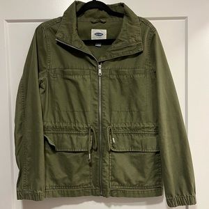 Women’s, Size Medium, Olive Green, Utility Jacket, Light Wear